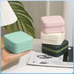 ⁦Firla Mini Boîte à Bijoux en cuir avec fermeture éclair - علبة تنظيم المجوهرات⁩ - الصورة ⁦6⁩