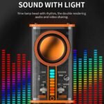 ⁦K07 Haut-parleurs compatible Bluetooth 5.0 Transparent sans fil  USB 3 LED⁩ - الصورة ⁦3⁩