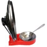 ⁦Support de Louche et de Couvercle en Acier Inoxydable – منظم مطبخ متعدد الاستخدامات⁩ - الصورة ⁦5⁩