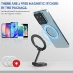 ⁦Support de Téléphone Magnétique Pliable pour Voiture – حامل هاتف مغناطيسي قابل للطي للسيارة⁩ - الصورة ⁦6⁩