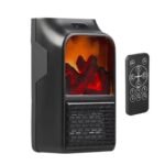 ⁦Chauffage Électrique Portable avec Effet Flamme 3D – مدفأة كهربائية محمولة بتأثير اللهب ثلاثي الأبعاد⁩ - الصورة ⁦2⁩