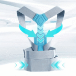 ⁦Ceinture Correcteur de Posture du dos  réglable, respirant  - حزام مصحح وضعية الظهر قابل للتعديل⁩ - الصورة ⁦3⁩