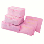 ⁦Ensemble de 6 Pcs Sacs de rangement Cube de voyage laundry Pouch⁩ - الصورة ⁦3⁩