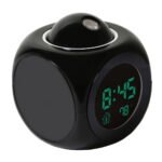⁦Horloge numérique de Projection LCD à LED, alarme vocale, fonction Snooze, thermomètre⁩ - الصورة ⁦3⁩