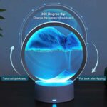 ⁦Sablier Lampe led 3D tactile USB en verre avec télécommande⁩ - الصورة ⁦3⁩