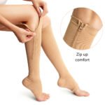 ⁦Zip Socks chaussettes de compression pour les varices⁩ - الصورة ⁦4⁩