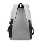 ⁦Sac à dos homme avec sac bandoulière et trousse 3en1 gris 2755-8 - محفظة ظهر رجالية 3 قطع رمادي⁩ - الصورة ⁦3⁩