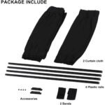 ⁦2Pcs Rideau glissé de fenêtre Protection UV pour Voiture  – ستار نوافذ جانبية في السيارة⁩ - الصورة ⁦6⁩