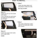 ⁦2Pcs Rideau glissé de fenêtre Protection UV pour Voiture  – ستار نوافذ جانبية في السيارة⁩ - الصورة ⁦3⁩