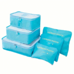 ⁦Ensemble de 6 Pcs Sacs de rangement Cube de voyage laundry Pouch⁩ - الصورة ⁦7⁩