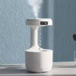 ⁦Réveil et Humidificateur d'air gouttelettes d'eau Anti-gravité 800ml⁩ - الصورة ⁦2⁩