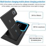 ⁦Station de charge sans fil 3 en 1 pour smartphones et appareils électroniques - شاحن لاسلكي للهاتف و الأجهزة الإلكترونية⁩ - الصورة ⁦2⁩
