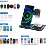⁦Station de charge sans fil 3 en 1 pour smartphones et appareils électroniques - شاحن لاسلكي للهاتف و الأجهزة الإلكترونية⁩ - الصورة ⁦6⁩