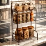 Étagère de Rangement à 3 Niveaux 59x19x35cm – وحدة رفوف تخزين بثلاث طبقات