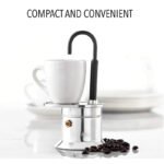 ⁦Cafetière Italienne Moka à Tube en Alliage d'Aluminium 50ml - ماكينة صنع قهوة الموكا الإيطالية بأنبوب من سبائك الألومنيوم⁩ - الصورة ⁦2⁩