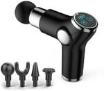 ⁦Massage Gun LCD Rechargeable 5 Vitesse 4 Tétes - جهاز تدليك بشاشة صغيرة تعمل باللمس⁩ - الصورة ⁦3⁩