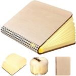 ⁦Livre lumineux LED pliable en bois 5 Modes d'éclairage rechargeable⁩ - الصورة ⁦2⁩