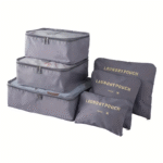 ⁦Ensemble de 6 Pcs Sacs de rangement Cube de voyage laundry Pouch⁩ - الصورة ⁦4⁩