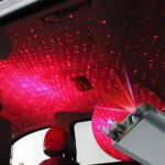 ⁦Chargeur Voiture 4en1 Rétractable 120W avec toit Starlight pour téléphones iOS et Android- شاحن سيارة متعدد المنافذ⁩ - الصورة ⁦6⁩