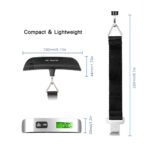 ⁦Balance à bagages numérique portable avec écran LCD 50kg⁩ - الصورة ⁦7⁩