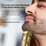 ⁦Mini rasoir professionnel étanche rechargeable HW-T8 en acier⁩ - الصورة ⁦6⁩