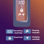 ⁦Kemei rasoir électrique complet du corps pour hommes , étanche, affichage numérique LCD, système flottant 3D,  KM-1941s⁩ - الصورة ⁦3⁩