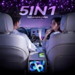 ⁦Chargeur voiture rétractable 5 en 1 avec aromathérapie et lumière des étoiles - شاحن سريع للسيارة مع معطر⁩ - الصورة ⁦6⁩