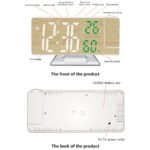 ⁦Horloge Numérique avec Projecteur LED – ساعة رقمية مع جهاز عرض⁩ - الصورة ⁦8⁩