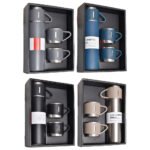 ⁦Ensemble Thermos avec 3 tasses thermique 500ml en acier inoxydable⁩ - الصورة ⁦6⁩