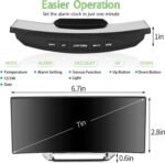 ⁦Horloge et réveil thermomètre de table electronique lumineux⁩ - الصورة ⁦2⁩
