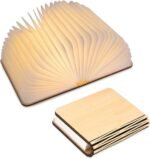 ⁦Livre lumineux LED pliable en bois 5 Modes d'éclairage rechargeable⁩ - الصورة ⁦7⁩