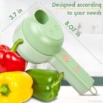⁦Set de coupe-légumes électrique portable 4 en 1 Chargement USB⁩ - الصورة ⁦7⁩