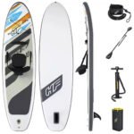 ⁦Hydro-Force White Cap Paddle gonflable Avec Pompe À Main Et Sac À Dos Bestway-65342⁩ - الصورة ⁦2⁩