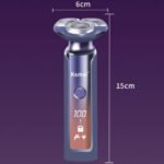 ⁦Kemei rasoir électrique complet du corps pour hommes , étanche, affichage numérique LCD, système flottant 3D,  KM-1941s⁩ - الصورة ⁦5⁩