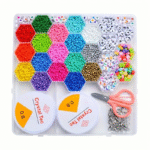 ⁦Ensemble de fabrication de bijoux Pour enfant 24 grilles en forme de ruche d'abeille⁩ - الصورة ⁦5⁩