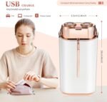 ⁦Flawless Face Duo Appareil de rasage électrique avec lumière LED pour épilation instantanée⁩ - الصورة ⁦3⁩