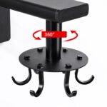 ⁦Pack 2 Support de rangement rotatif 360 a 8 crochets en acier inoxydable⁩ - الصورة ⁦2⁩