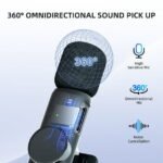 ⁦K11 Microphone-cravate sans fil Recording Audio Video Androïd / iPhone ⁩ - الصورة ⁦4⁩