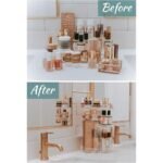 ⁦Organisateur de maquillage rotatif à 360 ° en Crystal acrylique⁩ - الصورة ⁦6⁩