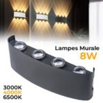 Applique Murale étanche LED 8W Lumière Blanc Chaud 6500K - مصباح جداري