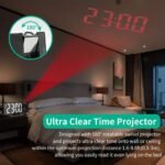 ⁦Horloge Numérique avec Projecteur LED – ساعة رقمية مع جهاز عرض⁩ - الصورة ⁦6⁩