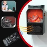 ⁦Chauffage Électrique Portable avec Effet Flamme 3D – مدفأة كهربائية محمولة بتأثير اللهب ثلاثي الأبعاد⁩ - الصورة ⁦7⁩
