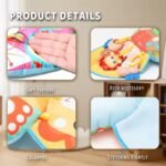 ⁦Coussin de Jeu Bébé - Jouet d'Éveil Sensoriel Montessori avec Animaux Sonores – وسادة البطن للرضع⁩ - الصورة ⁦4⁩