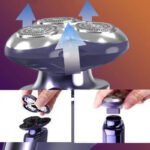 ⁦Kemei rasoir électrique complet du corps pour hommes , étanche, affichage numérique LCD, système flottant 3D,  KM-1941s⁩ - الصورة ⁦6⁩