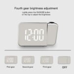 ⁦Réveil numérique intelligent avec projecteur 180° TempéRature USB , Snooze  DS-8590L⁩ - الصورة ⁦3⁩