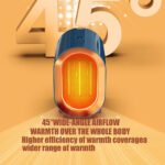 ⁦Chauffage soufflant rapide 1200 W idéal pour la maison ou le bureau - سخان كهربائي محمول⁩ - الصورة ⁦4⁩