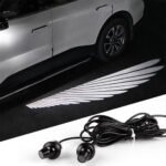 ⁦Projecteur LED en forme d'ailes d'ange pour rétroviseur latéral de voiture - أضواء خارجية للسيارة على شكل أجنحة⁩ - الصورة ⁦4⁩