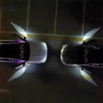 ⁦Projecteur LED en forme d'ailes d'ange pour rétroviseur latéral de voiture - أضواء خارجية للسيارة على شكل أجنحة⁩ - الصورة ⁦5⁩