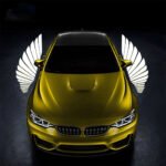⁦Projecteur LED en forme d'ailes d'ange pour rétroviseur latéral de voiture - أضواء خارجية للسيارة على شكل أجنحة⁩ - الصورة ⁦3⁩