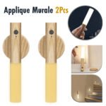 Pack 2 applique murale magnétique à détecteur de mouvement avec batterie rechargeable - طقم مصباحين بمستشعر حركة